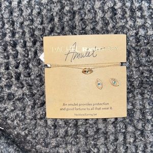 NWT Rachel Roy Gold Amulet Set